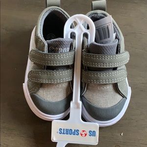 Grey & brown 6-12 month shoes!